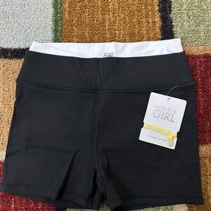 NWT Athleta Women's Black and White Athletic Shorts